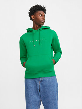 Jack&Jones Jack&Jones Džemperis ar kapuci Star 12233972 Zaļš Relaxed Fit