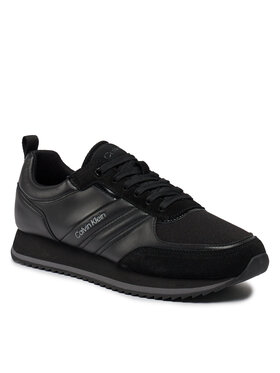 Calvin Klein Calvin Klein Sneakers Low Top Lace Up Mix HM0HM01280 Schwarz