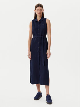 Lacoste Lacoste Rochie tip cămașă EF1107 Bleumarin Regular Fit