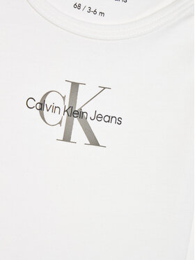 Calvin Klein Jeans Dječje Body Monogram IN0IN00033 Bijela Regular Fit