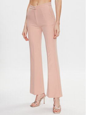 Maryley Maryley Kalhoty z materiálu 23EB587/43NU Béžová Regular Fit