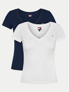 Tommy Jeans Tommy Jeans 2er-Set T-Shirts DW0DW21367 Bunt Slim Fit