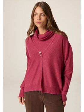 Oltre Oltre Cardigan M507E001884N026 Bordeaux Regular Fit