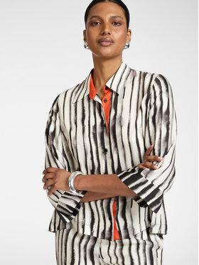 Elena Mirò Elena Mirò Koszula 5009Z000043N001 Czarny Regular Fit