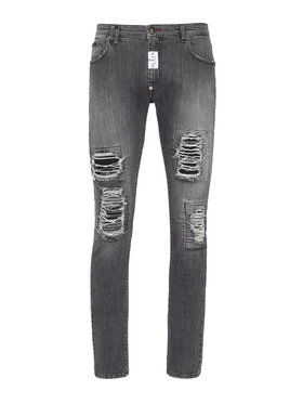 PHILIPP PLEIN PHILIPP PLEIN Jeansy 1171 Šedá Skinny Fit
