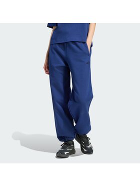 adidas adidas Spodnie dresowe KIT SMALL LOGO LOOSE CUFFED Niebieski jasny Loose Fit