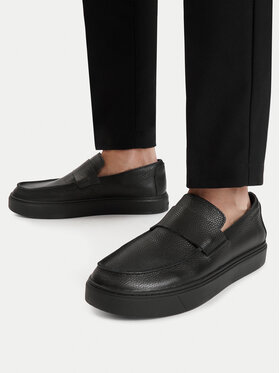 Calvin Klein Calvin Klein Loafers Hybrid Clean Loafer Band Tum Lth HM0HM02184 Negru