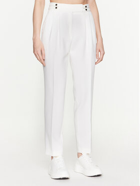 NAF NAF NAF NAF Pantaloni di tessuto Efonda XENP57 Écru Regular Fit