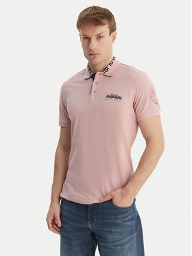 Napapijri Napapijri Polo marškinėliai E-Amundsen NP0A4IN9 Rožinė Regular Fit