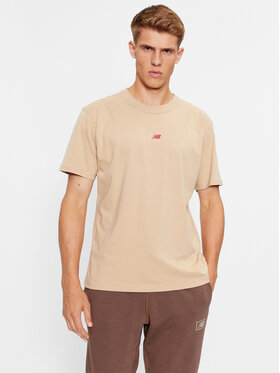 New Balance New Balance Póló Athletics Remastered Graphic Cotton Jersey Short Sleeve T-shirt MT31504 Barna Regular Fit