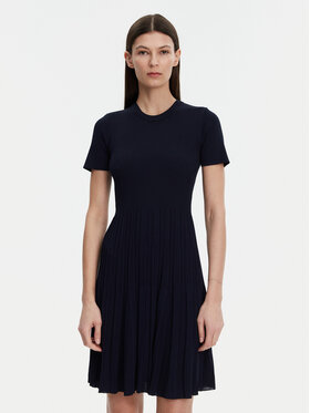 MICHAEL Michael Kors MICHAEL Michael Kors Úpletové šaty MS5830OBFD Tmavomodrá Slim Fit