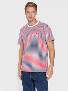 Tommy Jeans Tommy Jeans T-Shirt Textured Stripe DM0DM13824 Czerwony Regular Fit