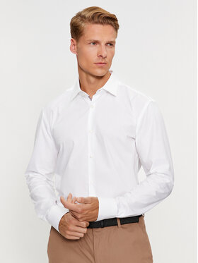 Hugo Hugo Krekls Koey 50494531 Balts Slim Fit