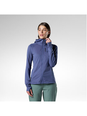 Rossignol Rossignol Bluza techniczna W Textured Hoodie Mid Layer Niebieski Slim Fit