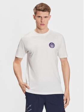 North Sails North Sails T-shirt MASERATI 453011 Bianco Regular Fit