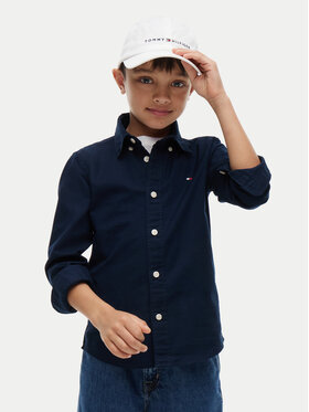 Tommy Hilfiger Tommy Hilfiger Риза Flag Oxford KB0KB10192 Тъмносин Regular Fit