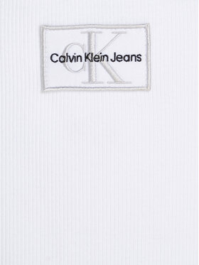 Calvin Klein Jeans Top Badge IG0IG02440 Bela Regular Fit