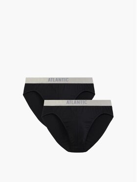 Atlantic Atlantic Slipy pima cotton Czarny