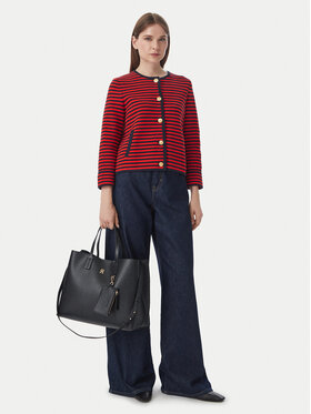 Tommy Hilfiger Tommy Hilfiger Geantă Th Icon Satchel Mono AW0AW18923 Negru