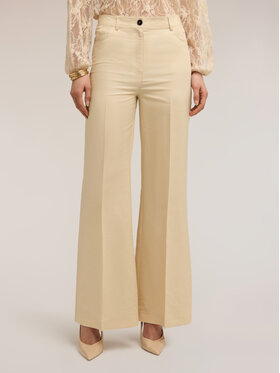 Motivi Motivi Pantaloni di tessuto P083Q004529N011 Crema Flare Fit