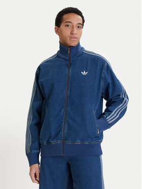 adidas adidas Mikina adicolor Denim Firebird KD1517 Modrá Loose Fit