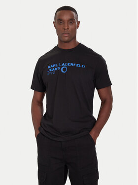 Karl Lagerfeld Jeans Karl Lagerfeld Jeans T-Shirt A4M17022 Černá Regular Fit