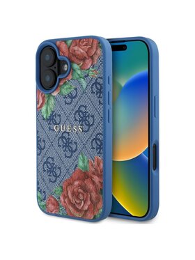 Guess Guess Etui na telefon 4G Flowers Print Niebieski