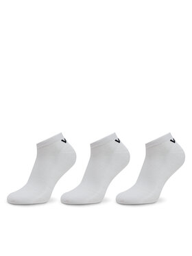 Vans Vans Set de 3 perechi de șosete medii pentru bărbați Classic Low VN000XS8WHT Alb
