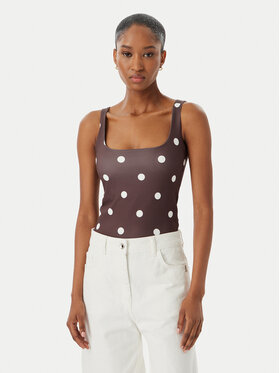 Vero Moda Vero Moda Marškinėliai Million 10305800 Ruda Regular Fit