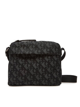 Calvin Klein Calvin Klein Taška cez rameno Slouched Monogram Mini Zip Fligh LV04G3175G Čierna