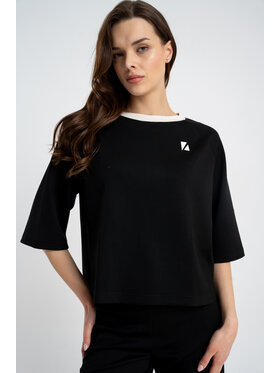 CLICK CLICK Μπλουζάκι 10-6688 Μαύρο Relaxed Fit