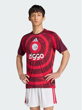adidas adidas Koszulka techniczna 171208 Czerwony Regular Fit