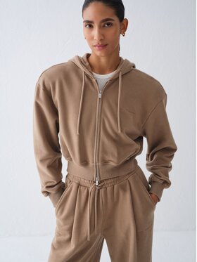 La Mania La Mania Bluza LUCCA Beżowy Basic Fit