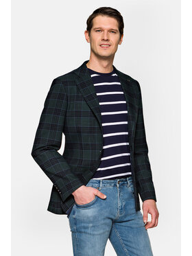 Lancerto Lancerto Marynarka Augusta 2 Zielony Slim Fit