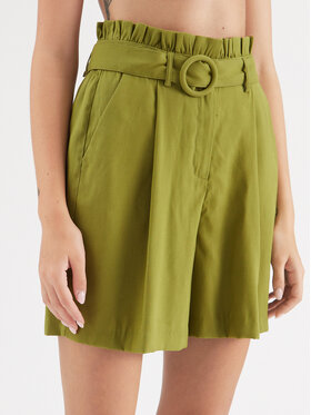 Vila Vila Pantaloncini di tessuto Ruby 14086379 Verde Relaxed Fit