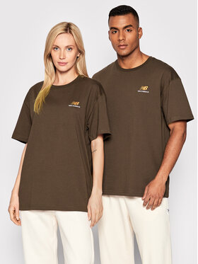 New Balance New Balance T-Shirt Unisex UT21503 Brązowy Relaxed Fit
