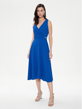 Rinascimento Rinascimento Rochie cocktail CFC0118517003 Albastru Regular Fit