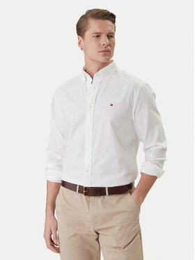 Tommy Hilfiger Tommy Hilfiger Cămașă MW0MW42442 Alb Slim Fit