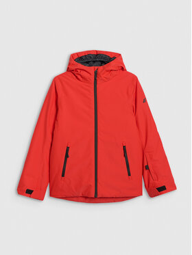 4F 4F Kurtka narciarska BASIC SKI Czerwony Regular Fit