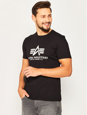 Alpha Industries Alpha Industries T-Shirt Basic T-Shirt 100501 Černá Regular Fit