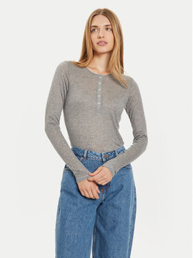 Marc O'Polo Marc O'Polo Bluse 408 2028 52447 Grau Slim Fit