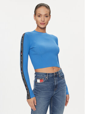Tommy Jeans Tommy Jeans Sweater DW0DW17247 Kék Slim Fit