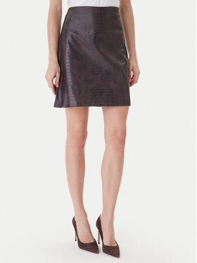 JOOP! JOOP! Sukně z imitace kůže 58 253S58Saron 30048904 Hnědá Regular Fit