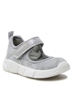 Geox Geox Baleriny J Aril Girl J35DLF07QBCC1007 M Srebrny
