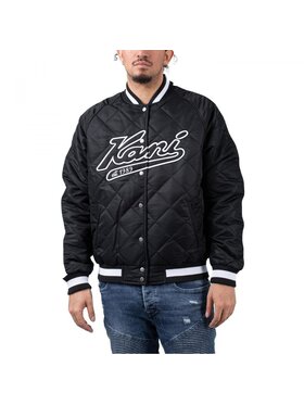 Karl Kani Karl Kani Bunda bomber VARSITY PADDED SOUVENIR JACKET Černá Regular Fit