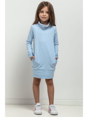 Tessita Tessita Sukienka codzienna SUKIENKA MMD37_5_116 Błękitny Regular Fit