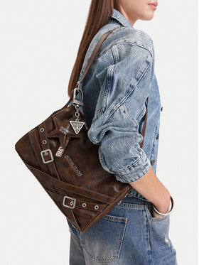 Guess Jeans Guess Jeans Дамска чанта CEO-GUESS-S-008-10 Кафяв