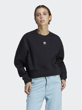 adidas adidas Світшот Adicolor Essentials Crew Sweatshirt IA6504 Чорний Relaxed Fit