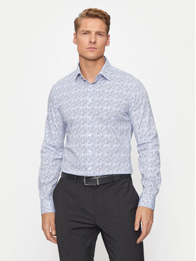 Calvin Klein Calvin Klein Särk Floral K10K113175 Sinine Slim Fit