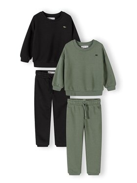 minoti minoti Zestaw NOSFLEECE203 Czarny Regular Fit